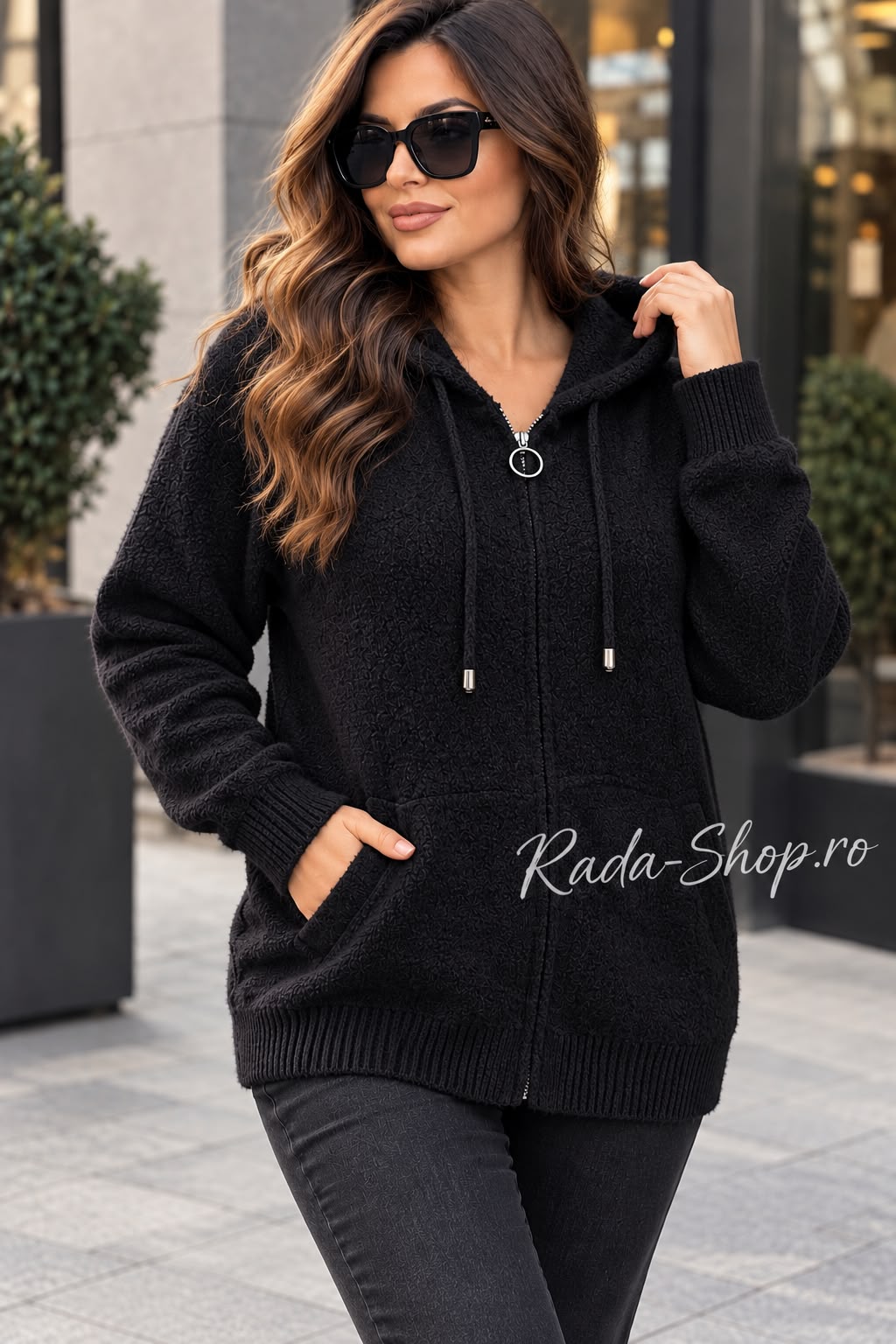 Cardigan cu glugă Nola