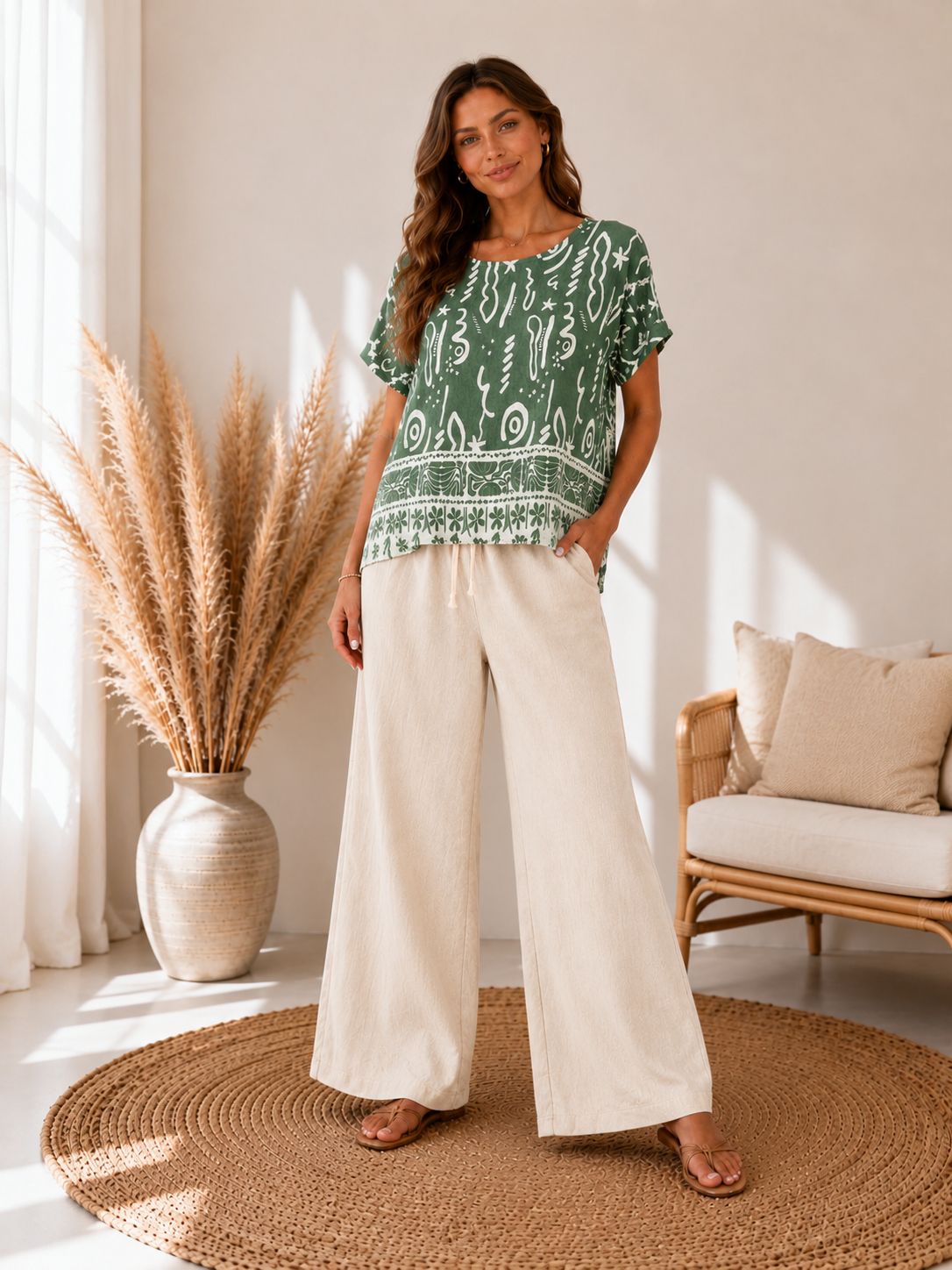 🔆 Set Breeze - Pantaloni și Bluză