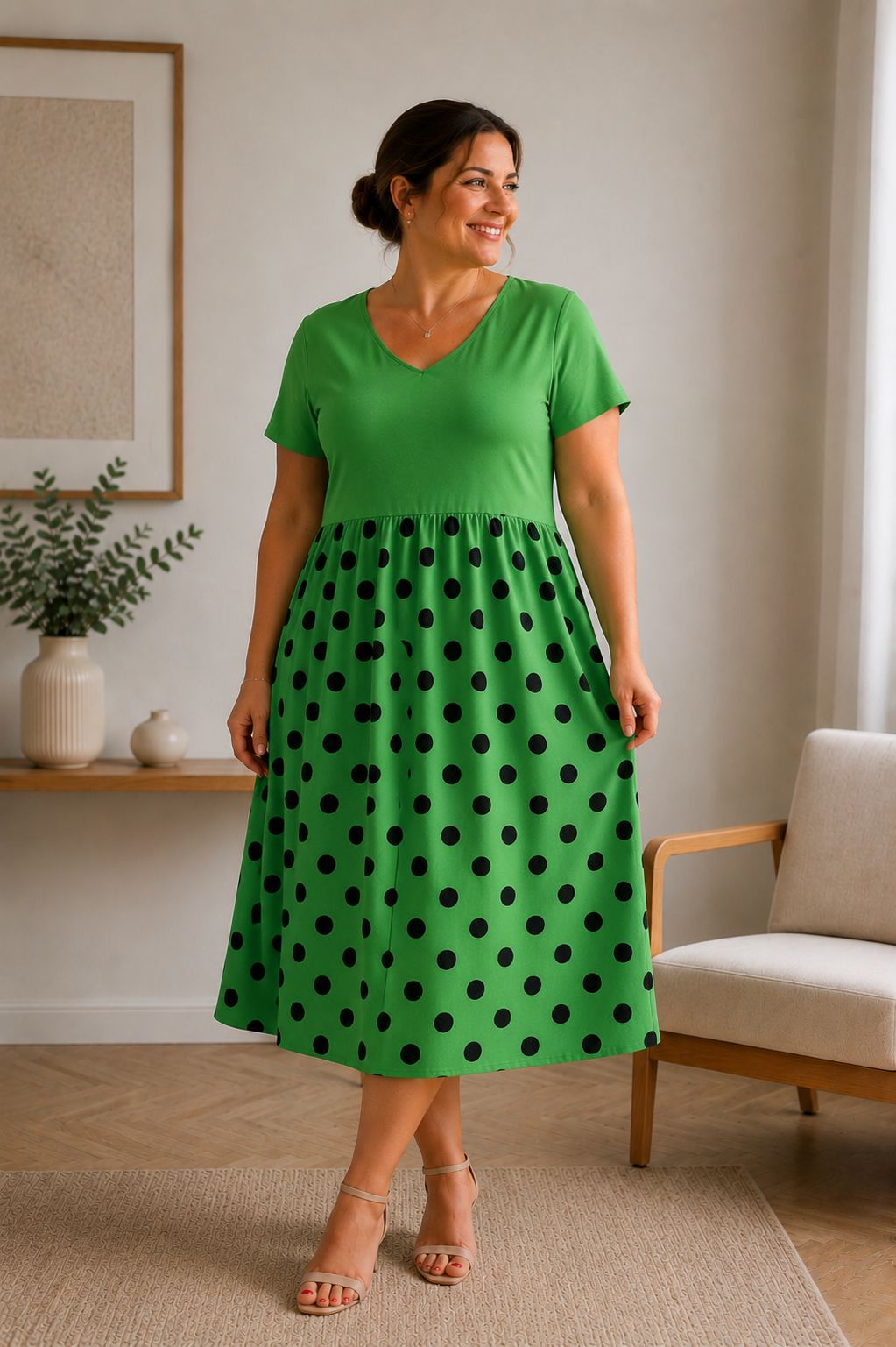  Rochie cu buline “Gladys”