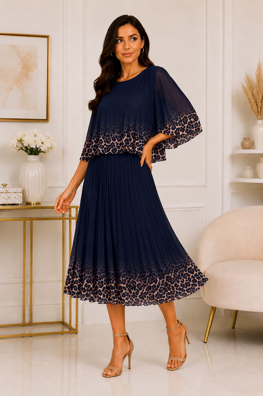 Rochie cu pliuri Volare 🐆