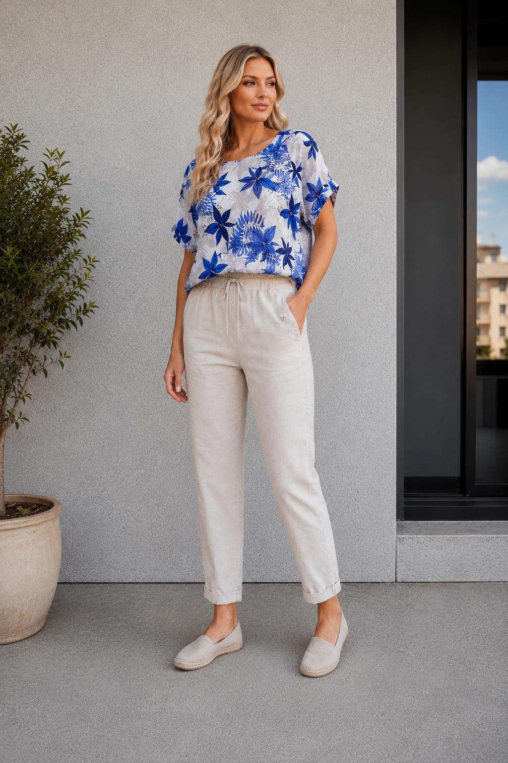 Set de Vară „Exotik” – Bluză și Pantaloni