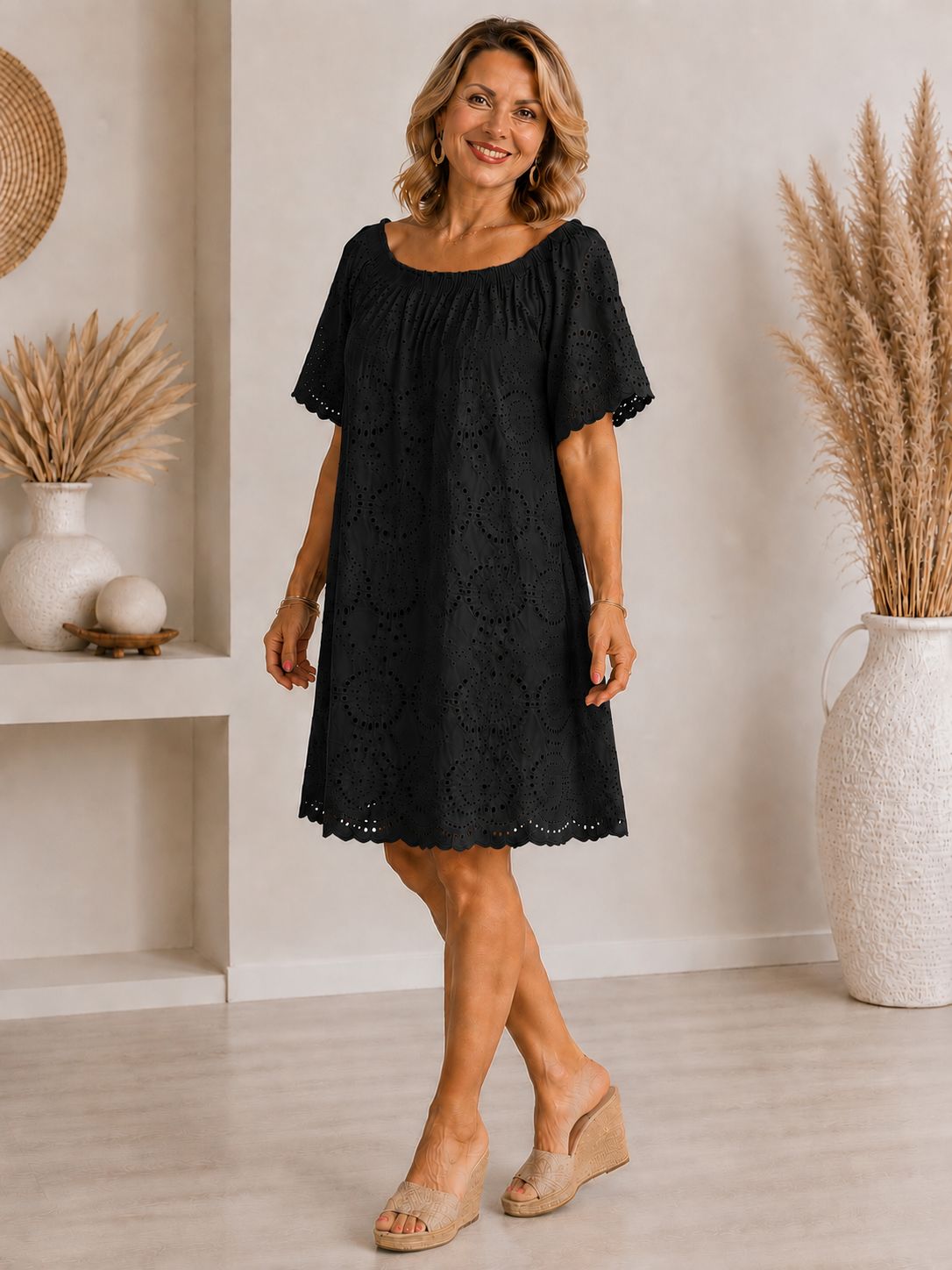 Rochie Samyra - broderie cu căptușeală