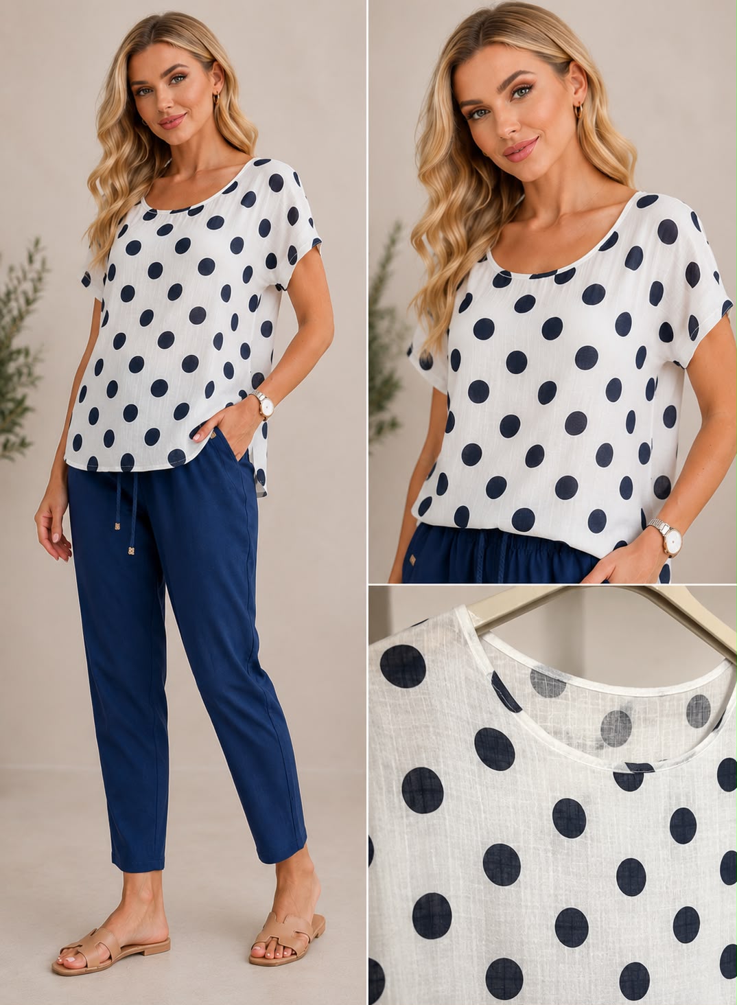 Set Adyna - bluză și pantaloni