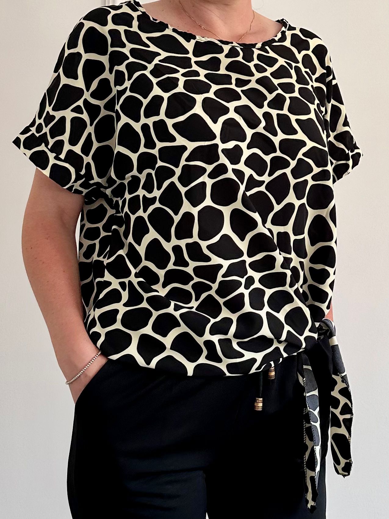 Bluză Verra Giraffe Print