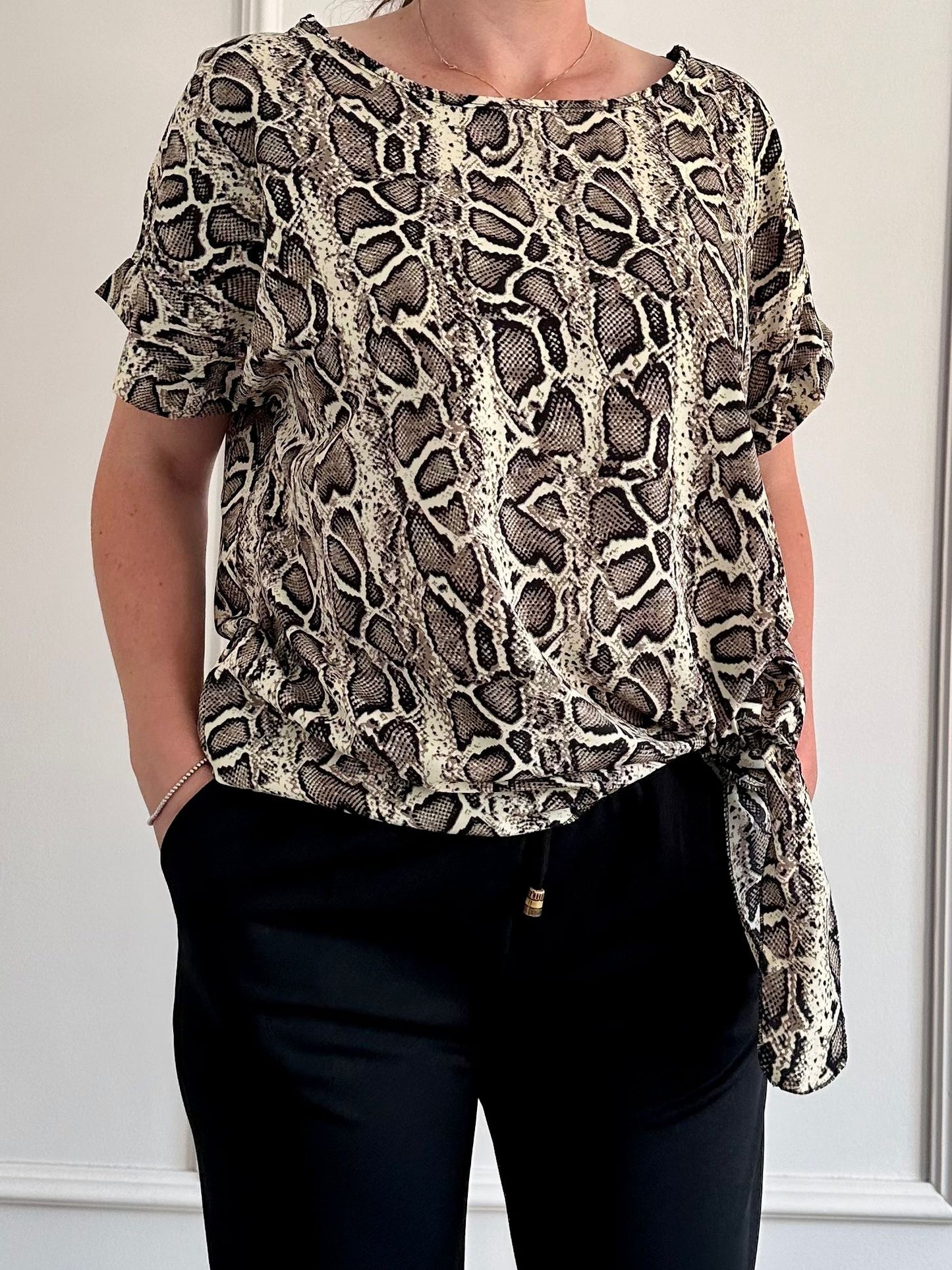 Bluză Verra Snake Print