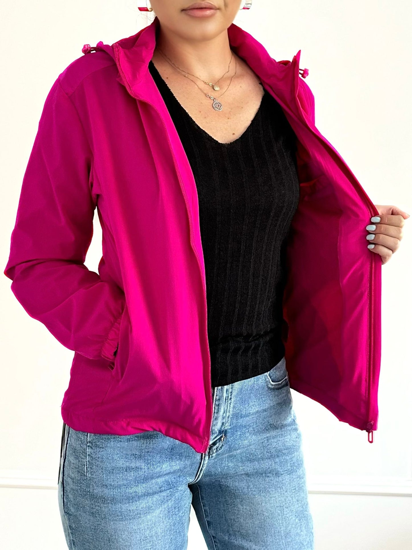 Jacheta din fâș cu căptușeală din plasă Gym