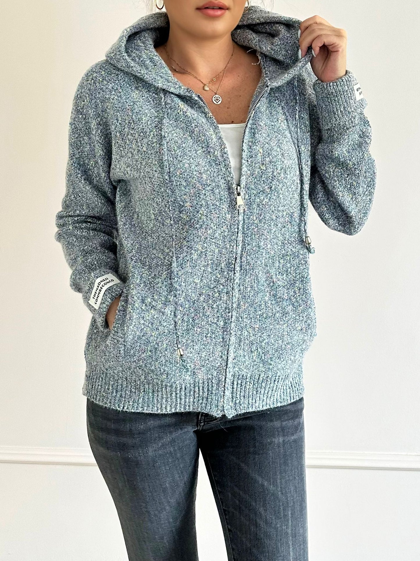 Hanorac catifelat, elastic Leya