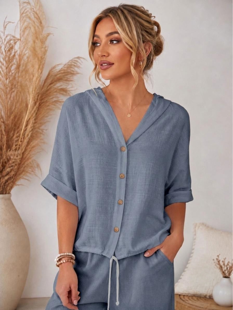 🌿 Bluză cu glugă si buzunare Dalida – Stil casual