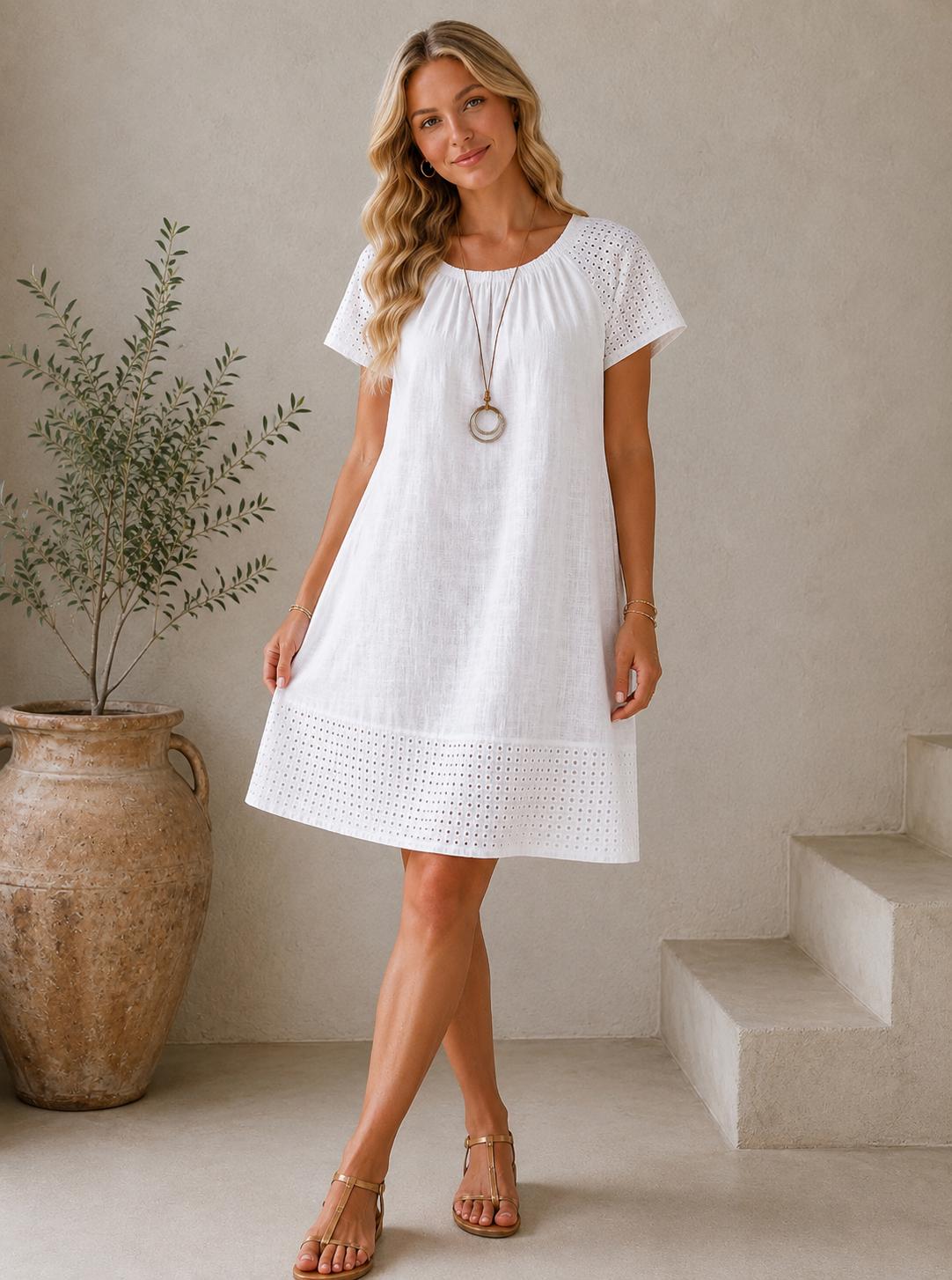 Rochie din In și Bumbac “Cika”
