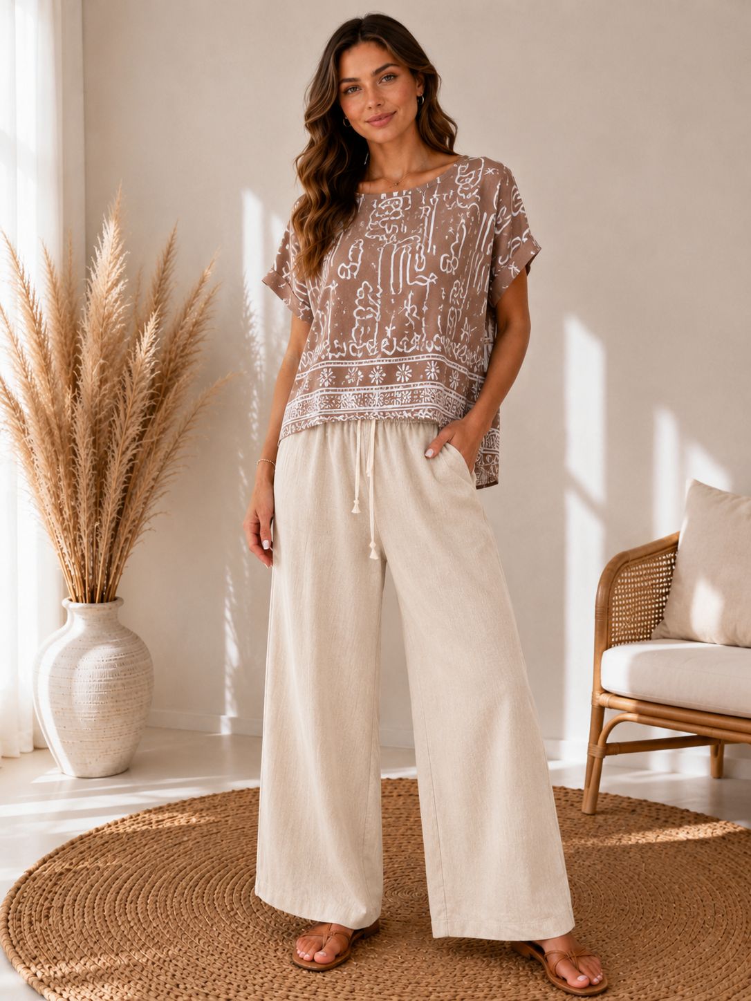 🔆 Set Breeze - Pantaloni și Bluză