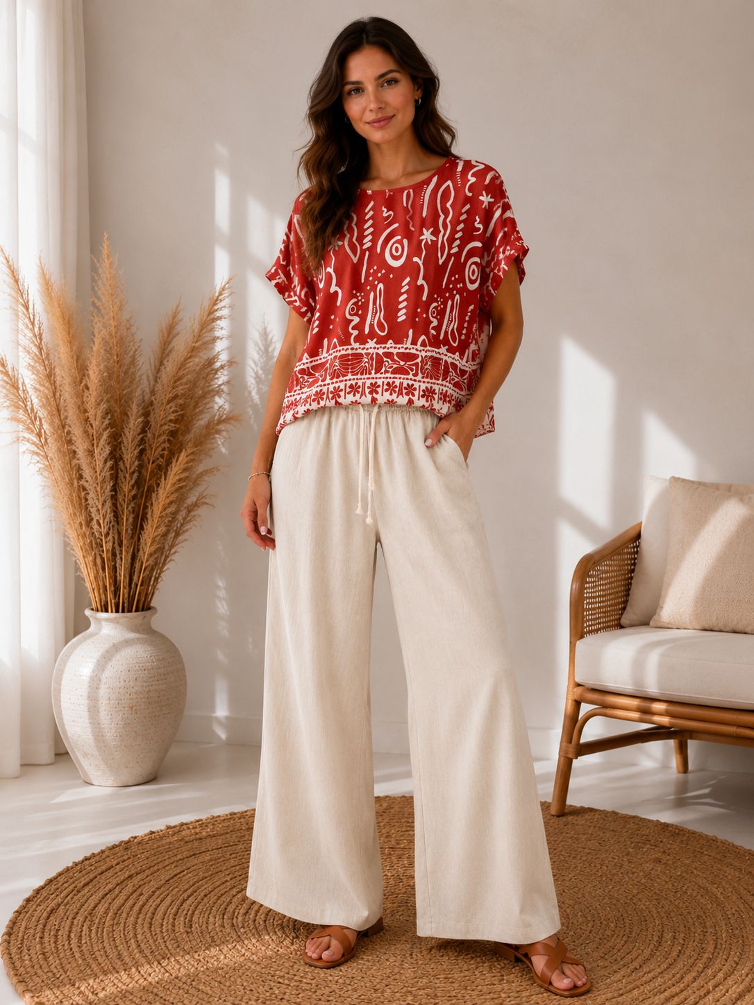 🔆 Set Breeze - Pantaloni și Bluză