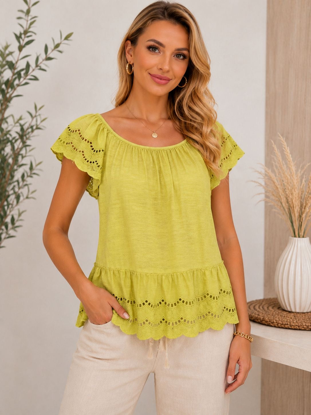 Bluză cu broderie Alya