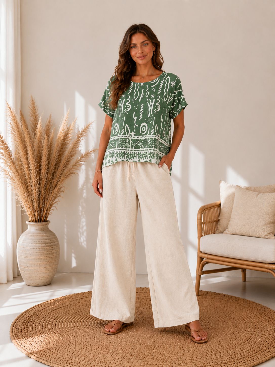 🔆 Set Breeze - Pantaloni și Bluză