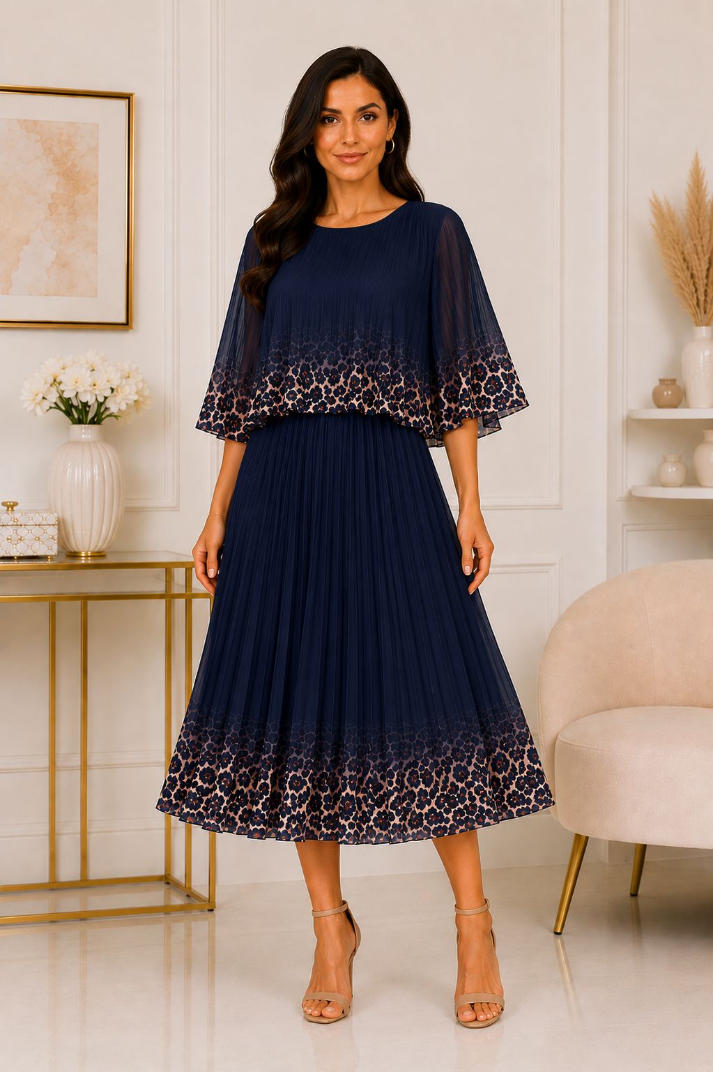 Rochie cu pliuri Volare 🐆