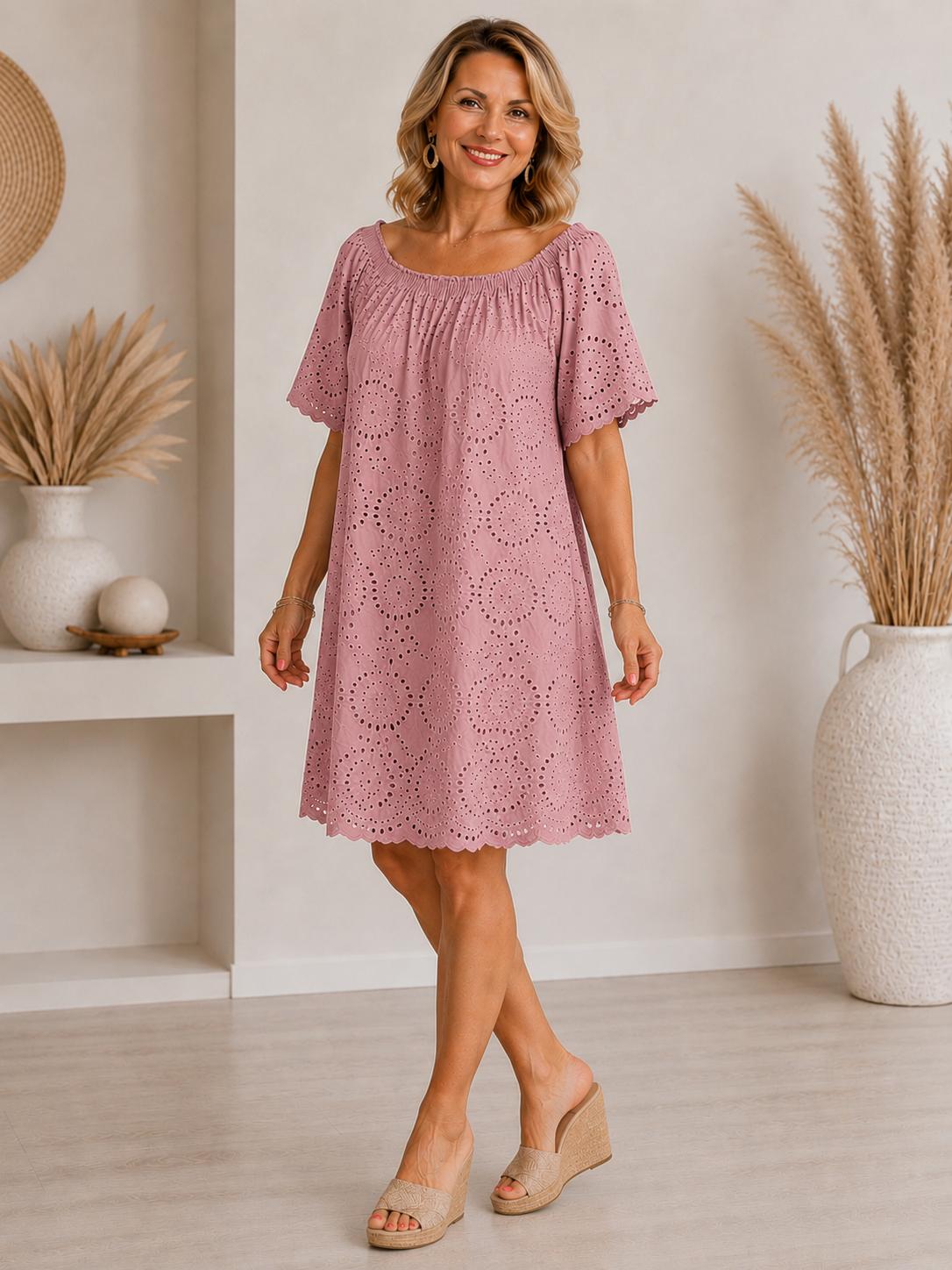 Rochie Samyra - broderie cu căptușeală
