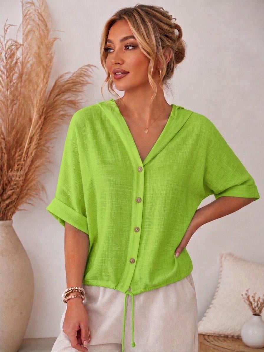 🌿 Bluză cu glugă si buzunare Dalida – Stil casual