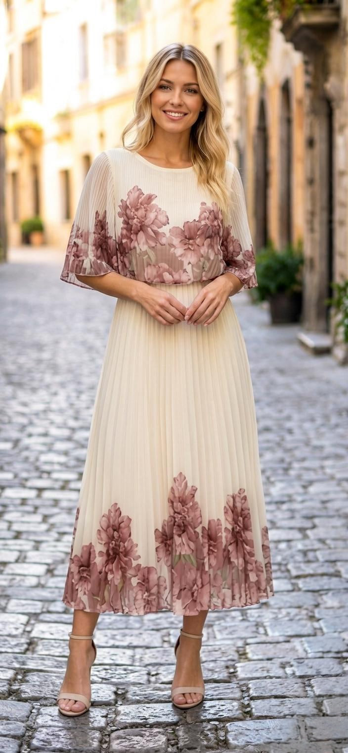 Rochie cu pliuri Serena