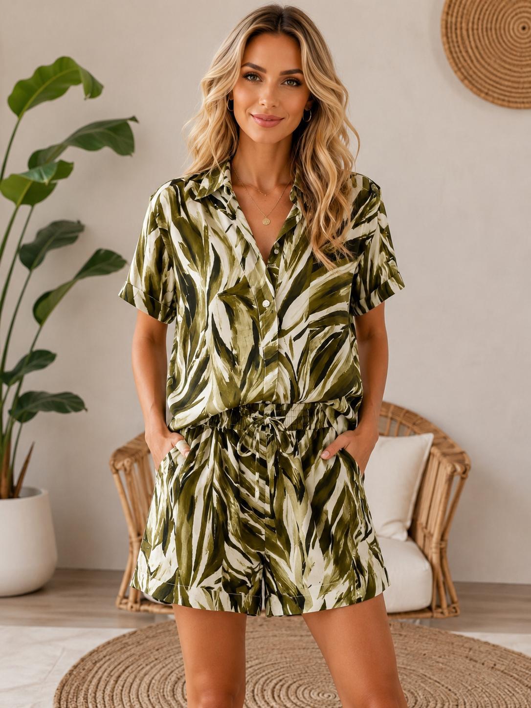 Set Kaia - cămașă și pantaloni