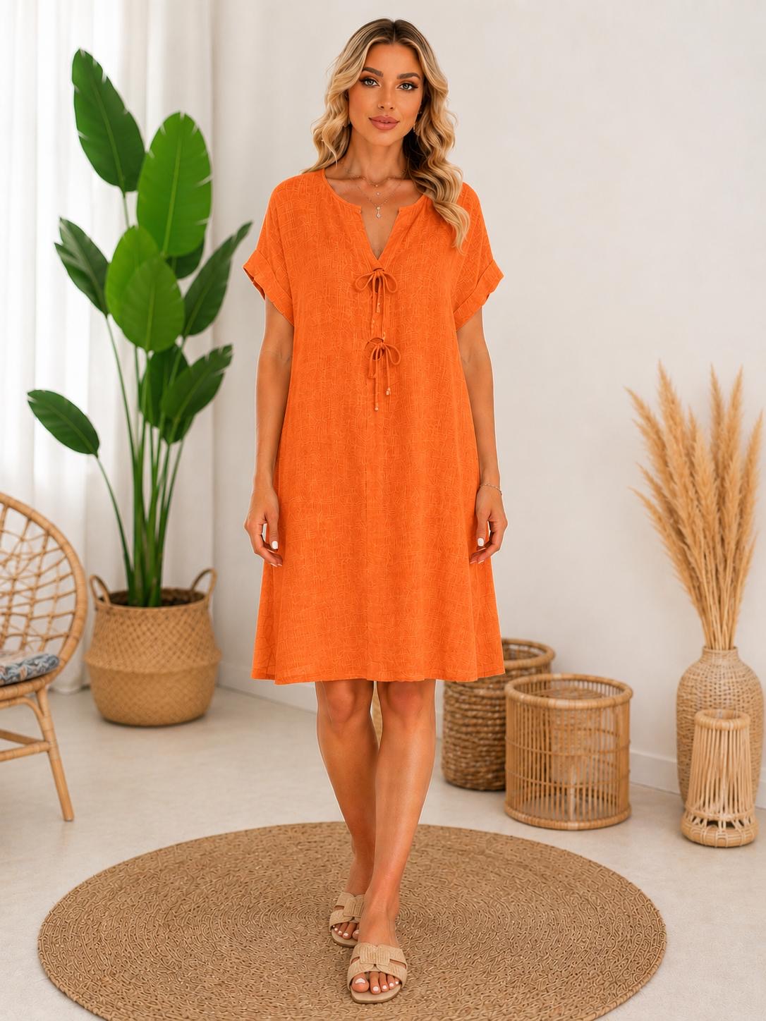 🔆 Rochia Fabya – Eleganță relaxată din fibre naturale