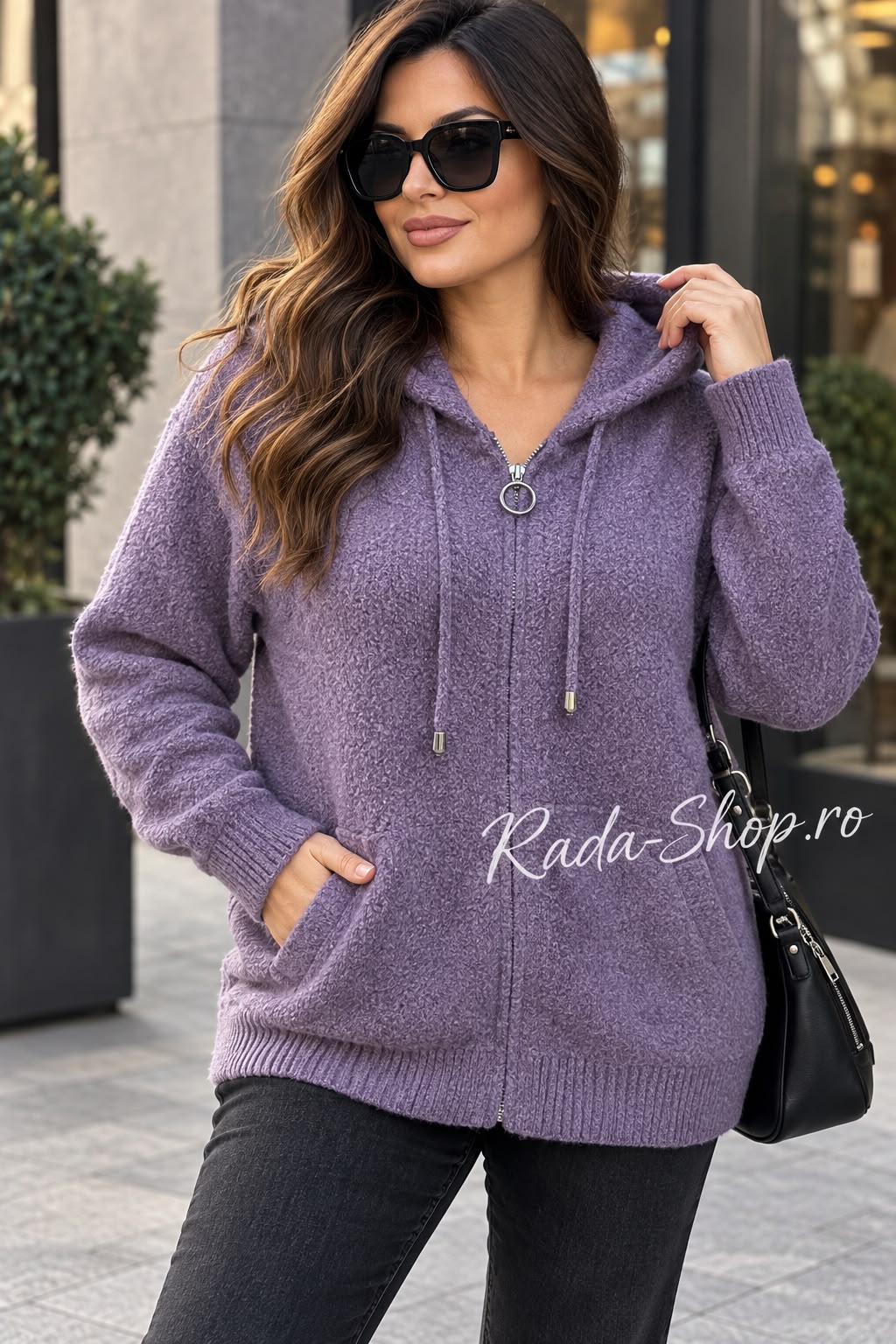 Cardigan cu glugă Nola