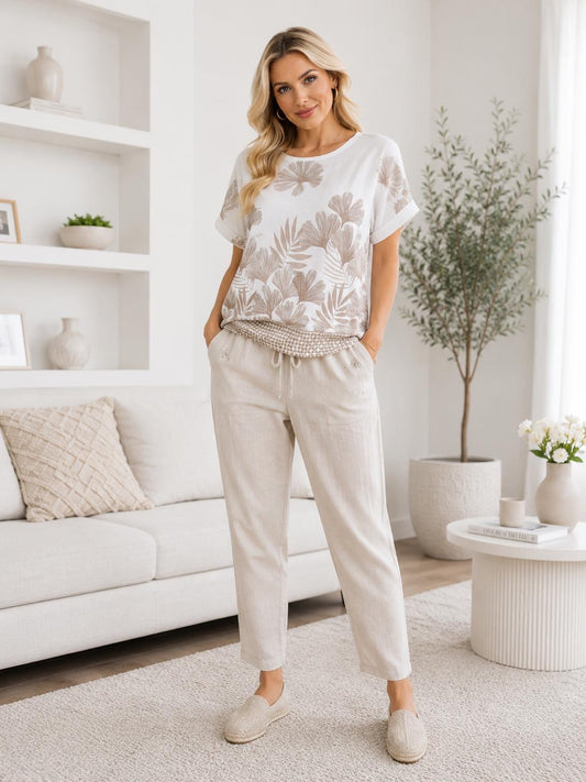 Set cu In Leyla - Bluză și Pantaloni