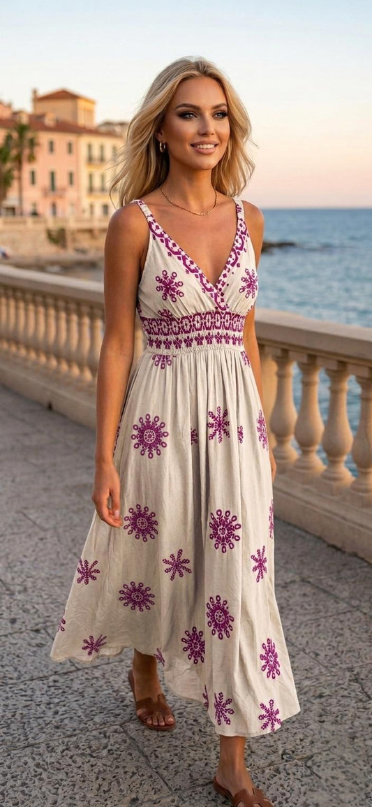 Rochie Midi Aleya – Eleganță Lejeră de Vară