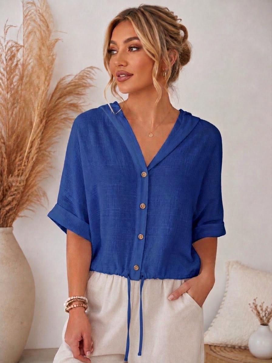🌿 Bluză cu glugă si buzunare Dalida – Stil casual