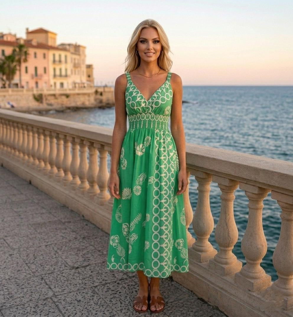 Rochie Midi Aleya – Eleganță Lejeră de Vară