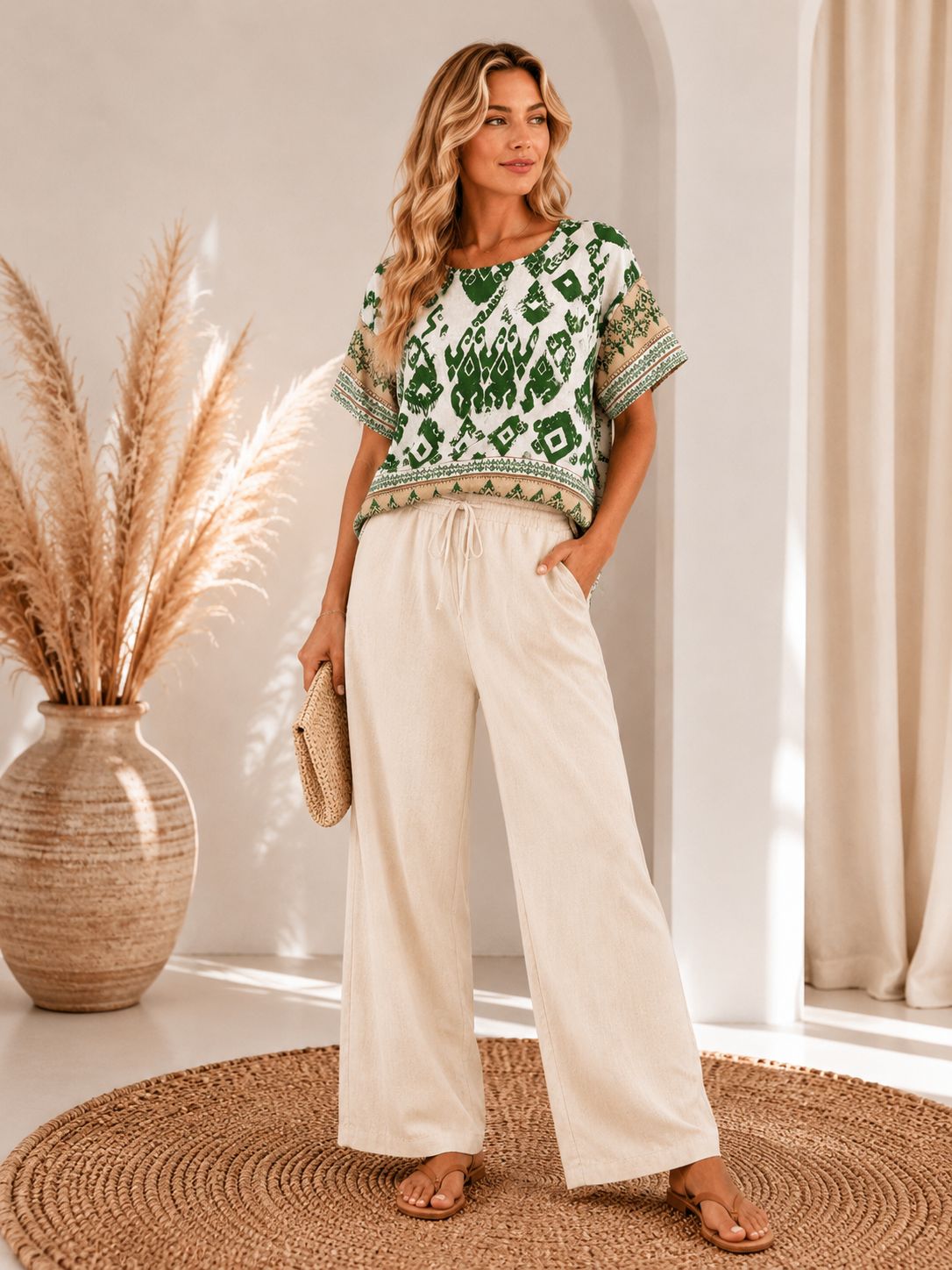Set Balcanik - Bluză și Pantaloni