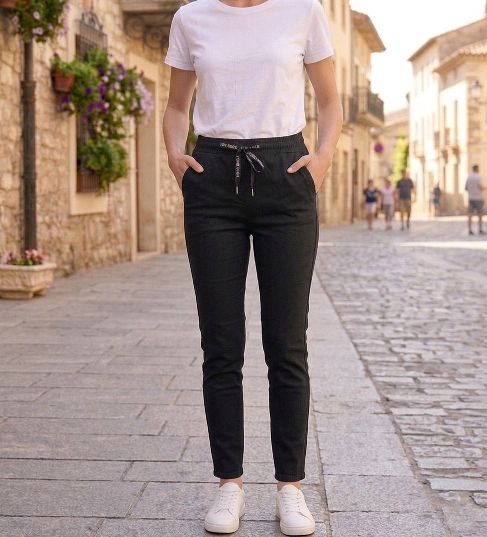 Pantaloni cu șiret in talie Felli