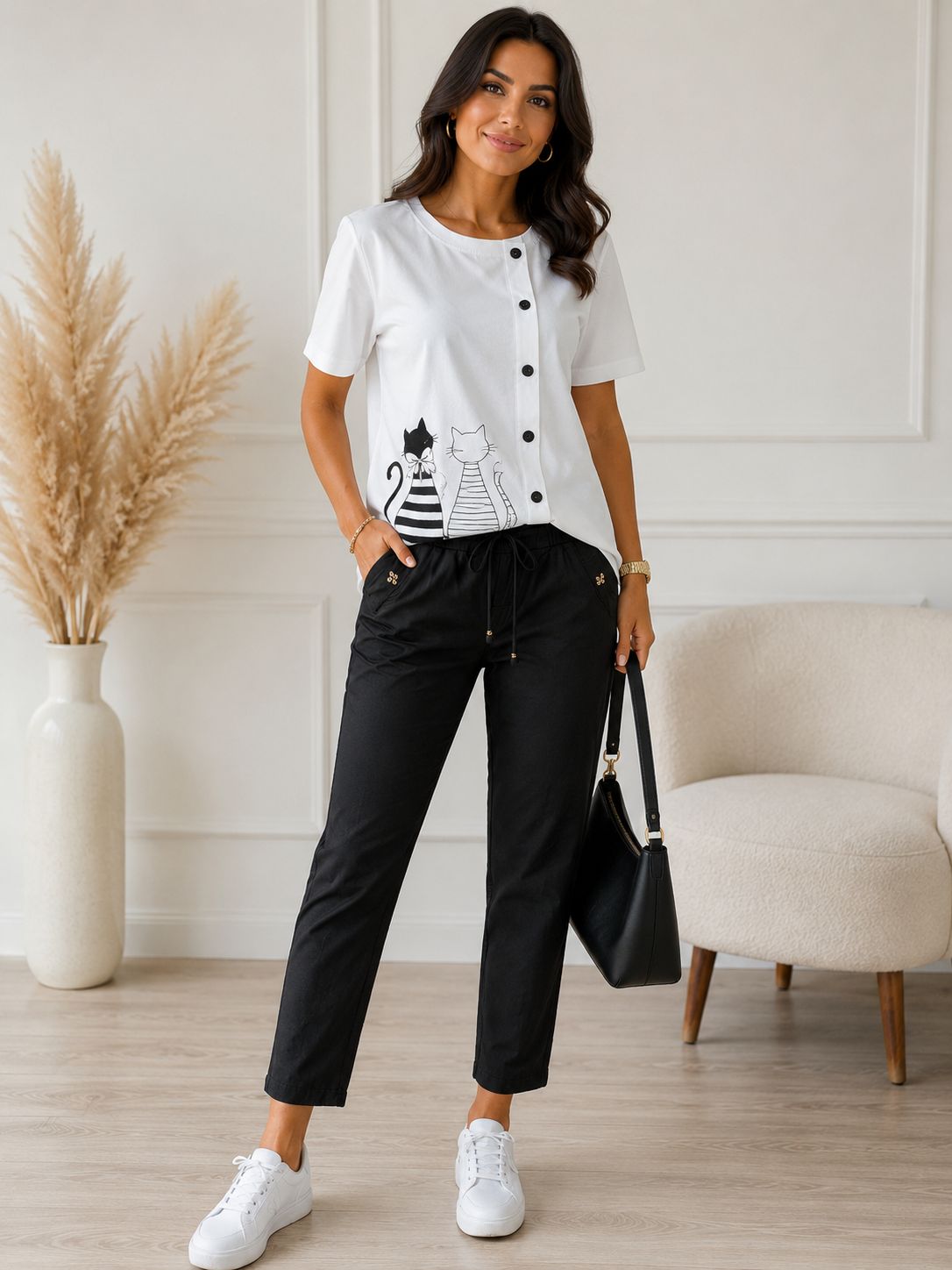 Set Katy - tricou și pantaloni -
