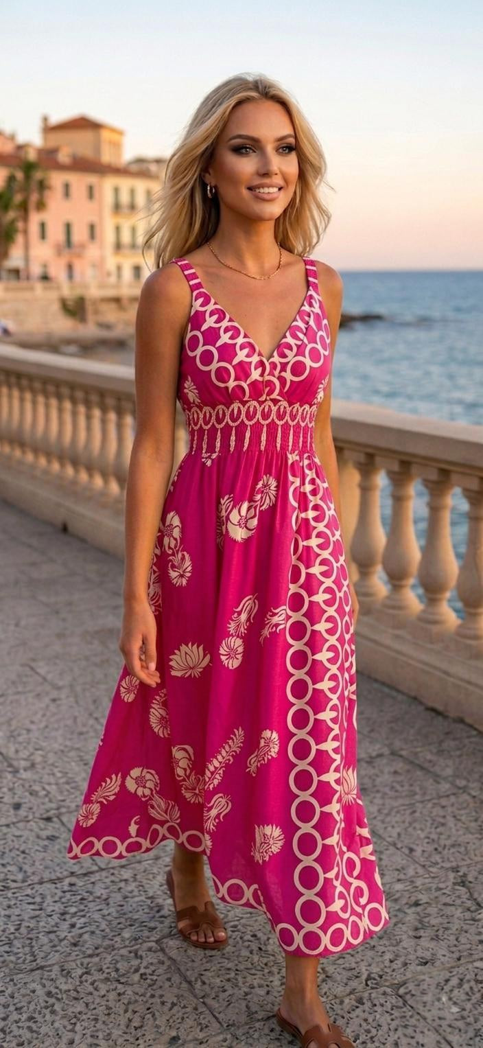 Rochie Midi Aleya – Eleganță Lejeră de Vară
