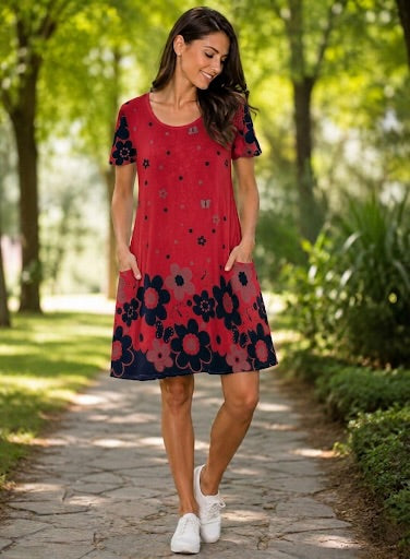 Rochie din in cu bumbac Anema