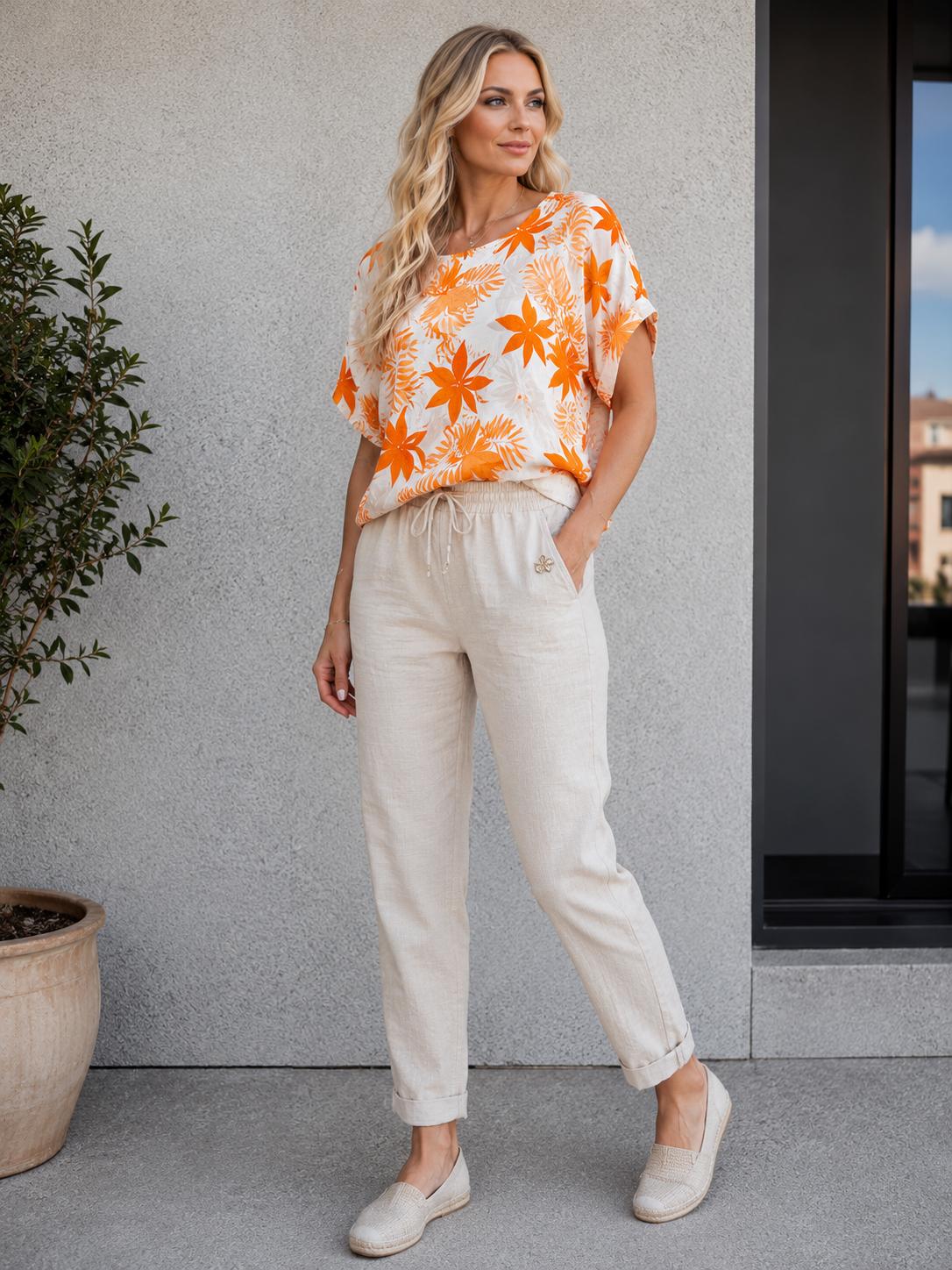 Set de Vară „Exotik” – Bluză și Pantaloni