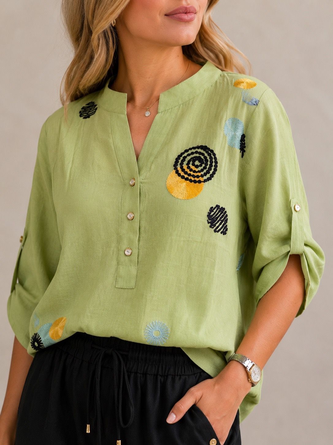 Set Ryana - cămașă și pantaloni