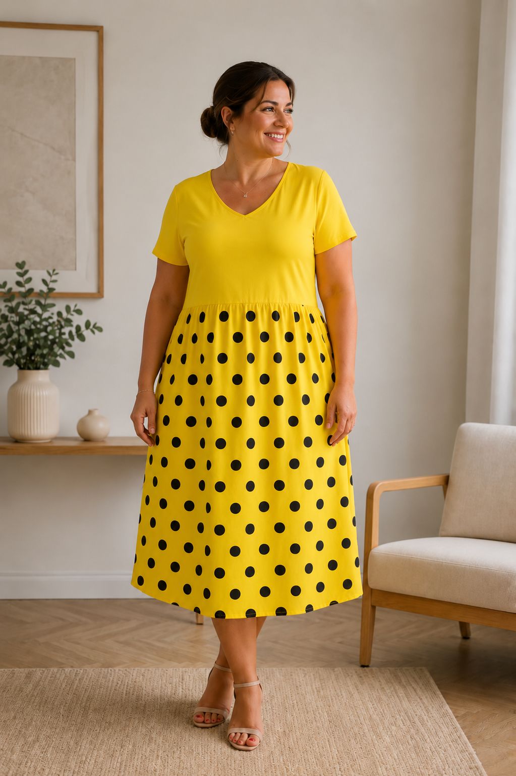 🫟 Rochie cu buline “Gladys”
