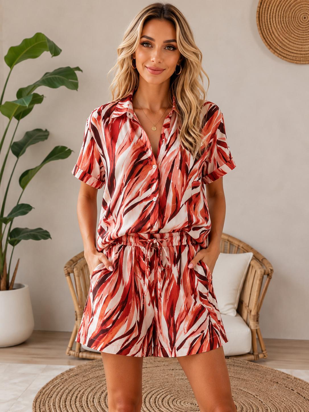 Set Kaia - cămașă și pantaloni