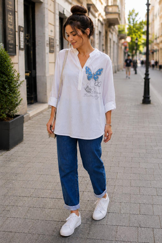 Set Casual Flary – Cămașă și Blugi