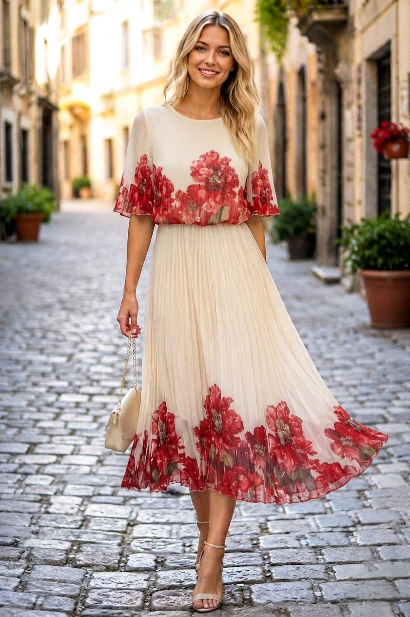 Rochie cu pliuri Serena