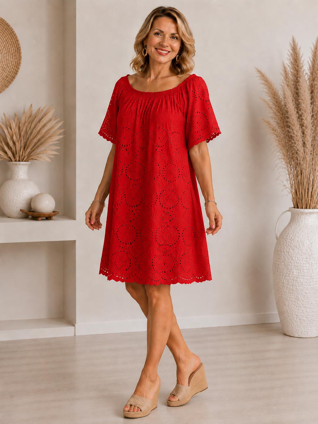 Rochie Samyra - broderie cu căptușeală