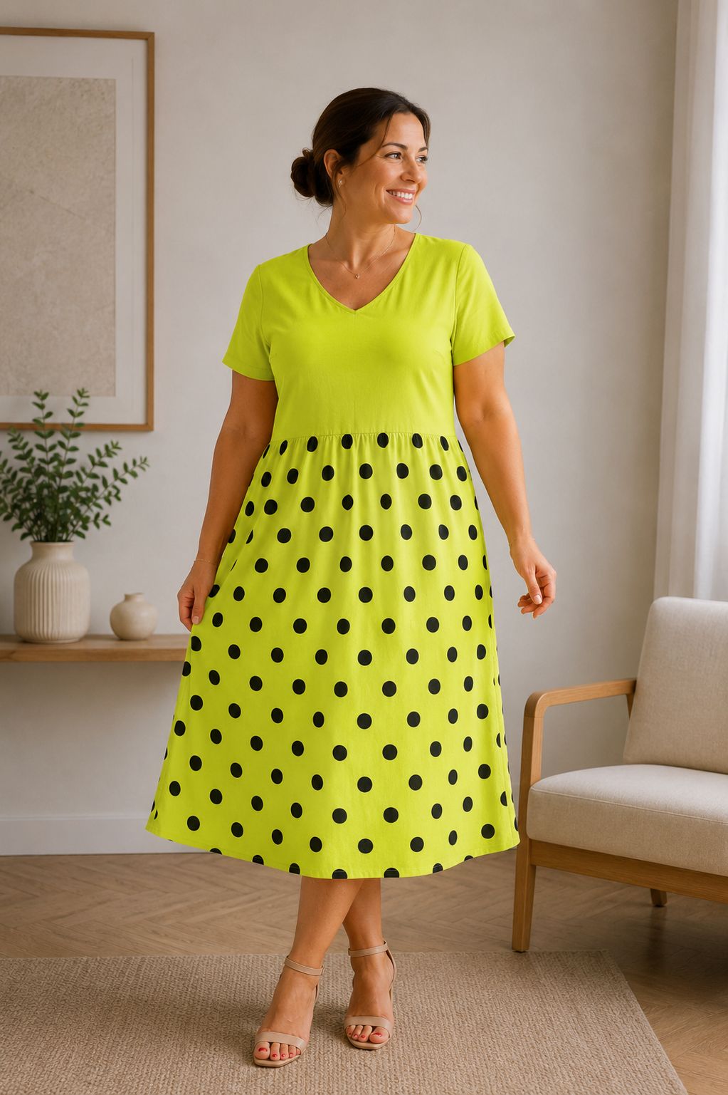 🫟 Rochie cu buline “Gladys”