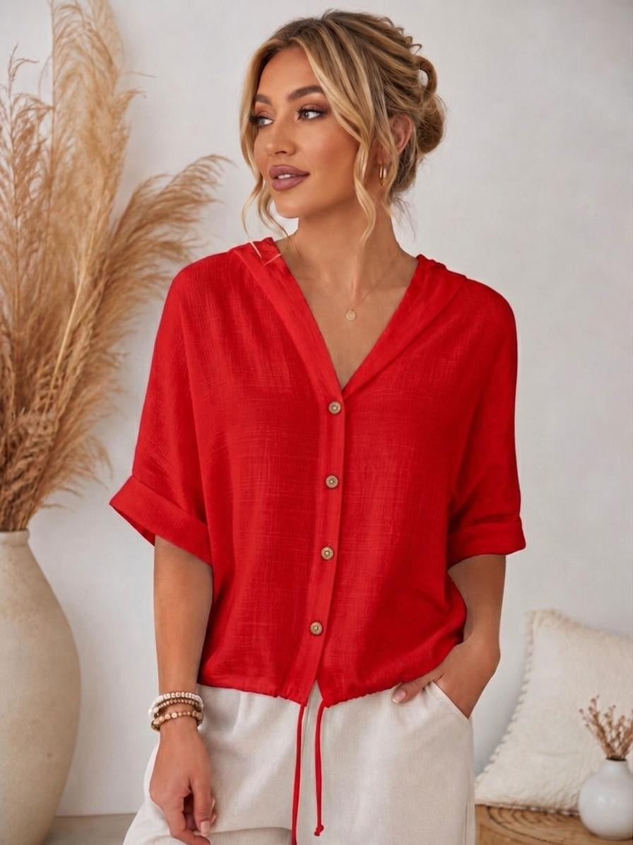 🌿 Bluză cu glugă si buzunare Dalida – Stil casual