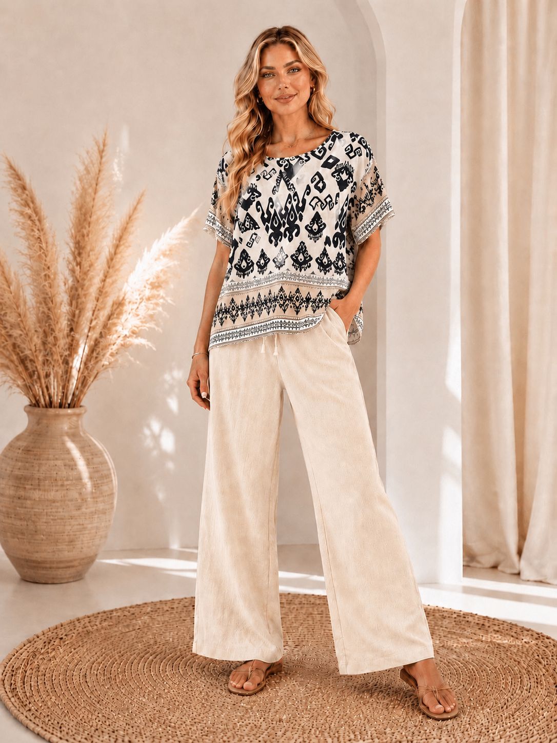Set Balcanik - Bluză și Pantaloni