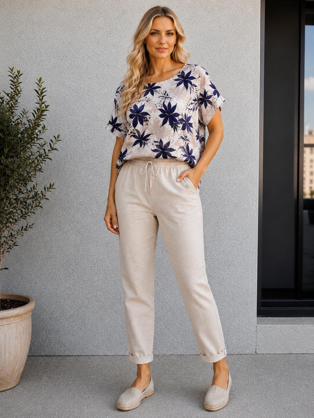Set de Vară „Exotik” – Bluză și Pantaloni