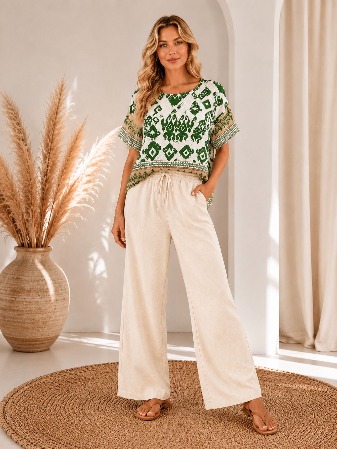 Set Balcanik - Bluză și Pantaloni
