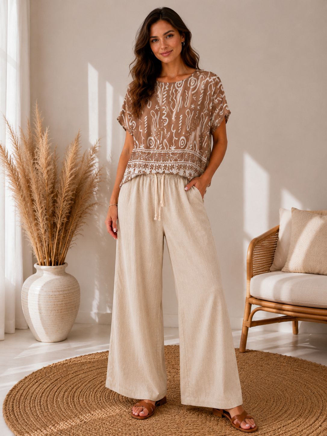 🔆 Set Breeze - Pantaloni și Bluză