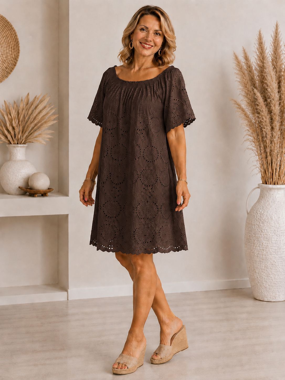 Rochie Samyra - broderie cu căptușeală