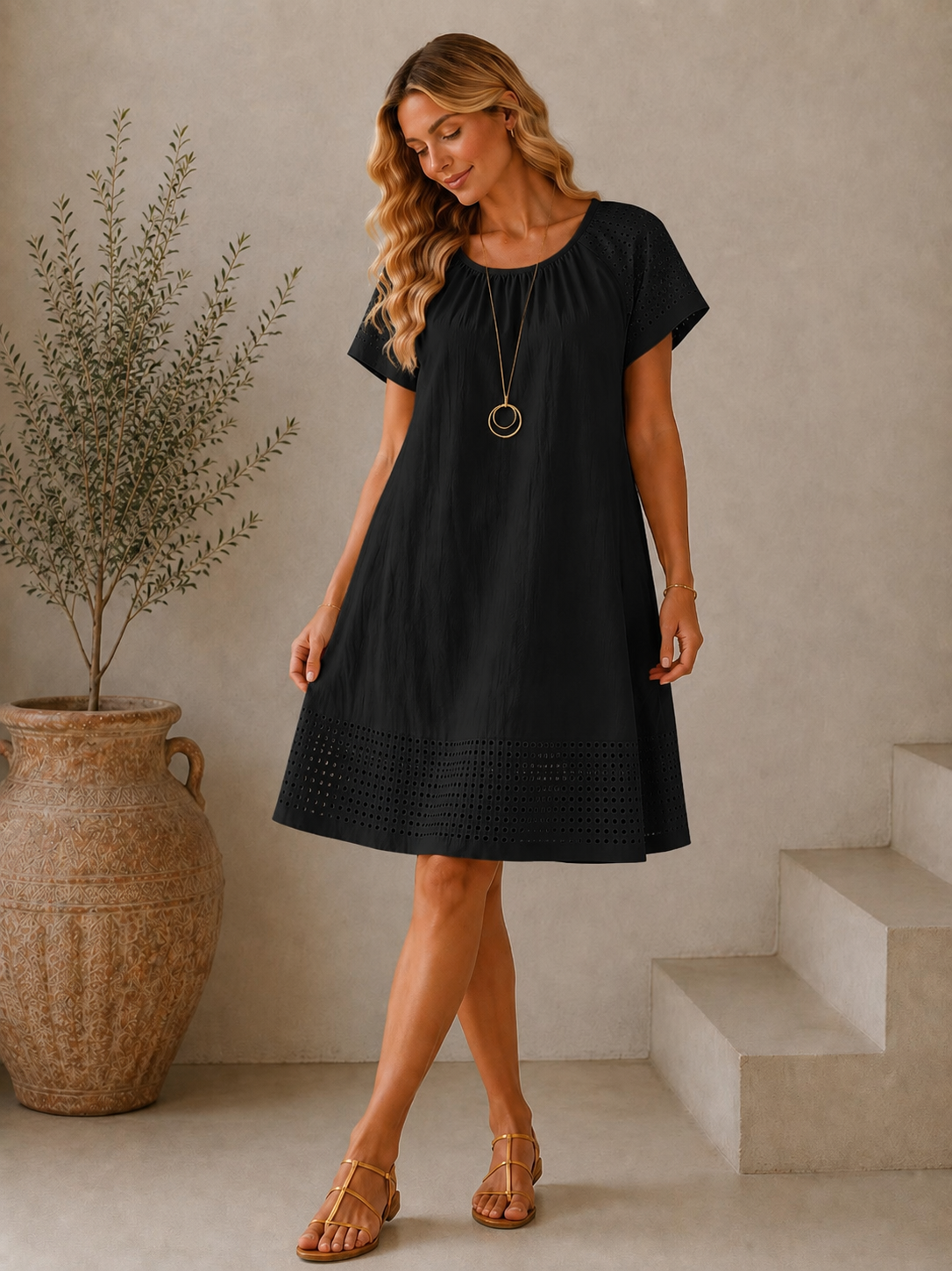 Rochie din In și Bumbac “Cika”