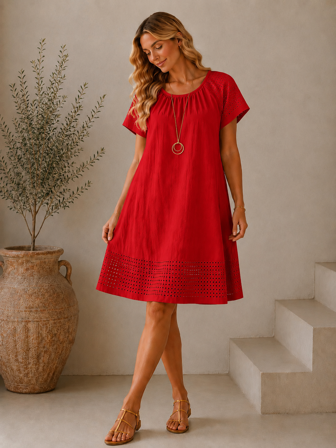 Rochie din In și Bumbac “Cika”