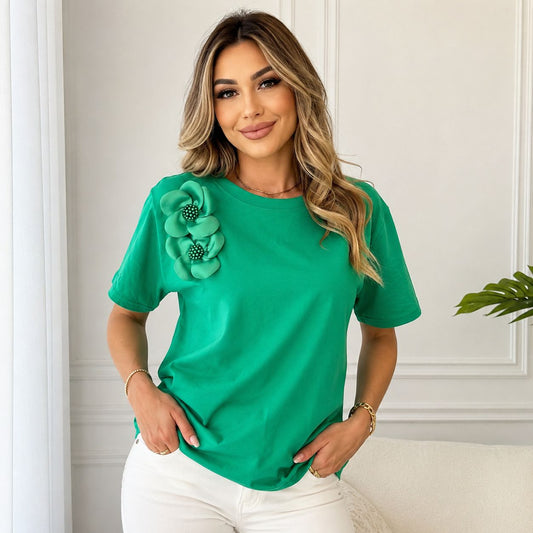 Tricou cu flori Fleur